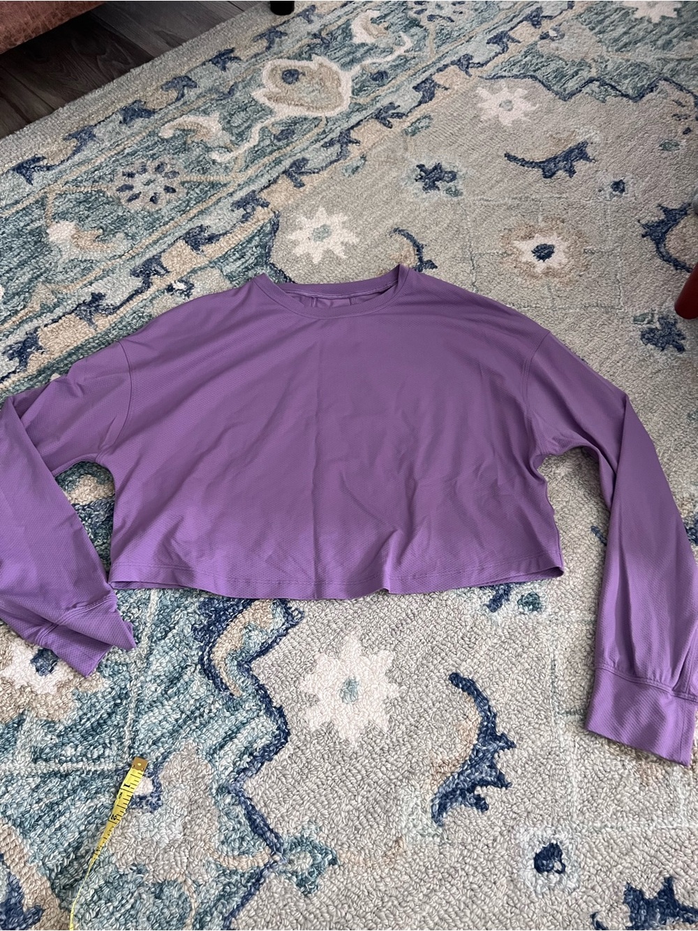 lululemon athletica Cropped Long-Sleeve Top - Lavender Purple
